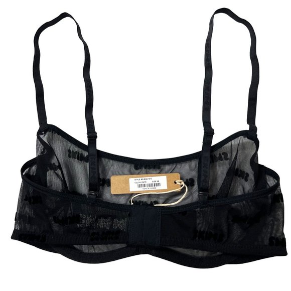 SKIMS After Hours Straight Neck Underwire Bra Onyx XS - Picture 4 of 15